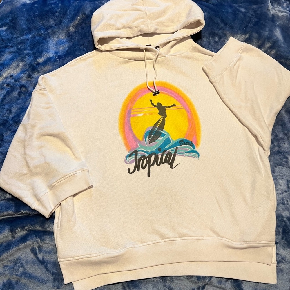 FREE PEOPLE Rare! “Tropical” Beach Hoodie